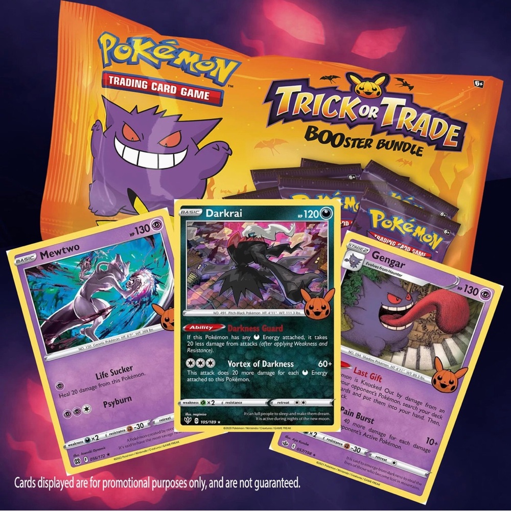 Limited Time Pokemon Trick Or Trade Halloween BOOster Pack Bundle Bag